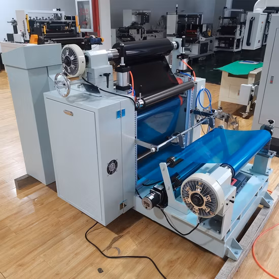 Máquina cortadora rebobinadora de película protectora/película de teflón