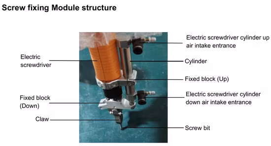 Máquina de fijación de alimentador de tornillo tipo soplado automático
